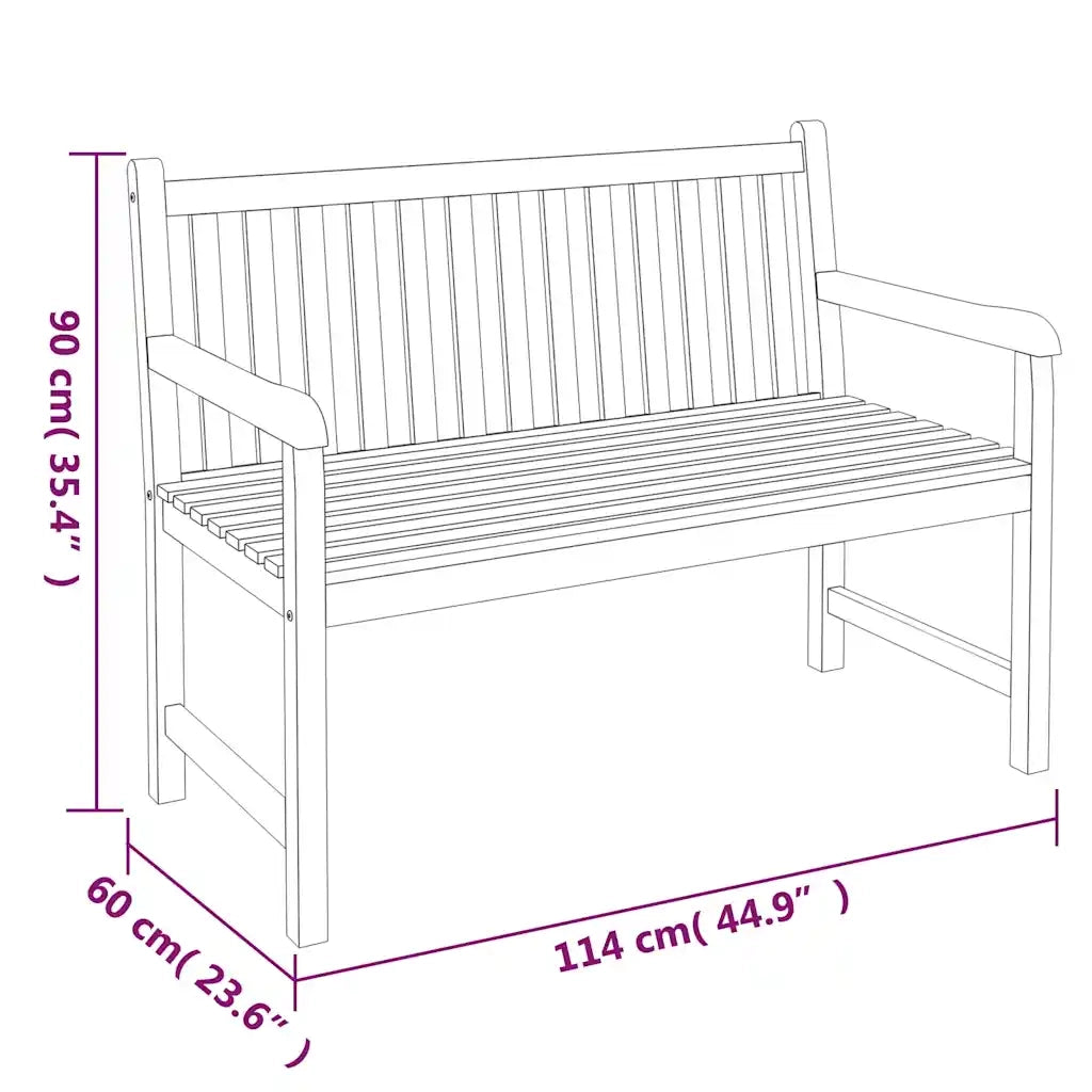 Set da Pranzo per Giardino 3 pz in Legno Massello di Teak 3157150