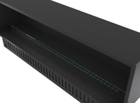 Camino a Vapore Elettrico da Incasso 180x45(64,8)x40 cm Invapo con LED RGB Nero