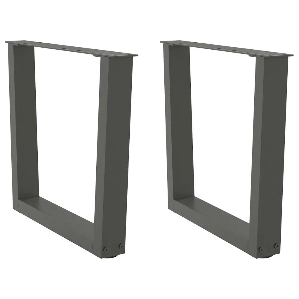 Gambe per Tavolino da CaffÃ¨ a Forma di V 2 pz Antracite 50x(42-43,3) cm Acciaio