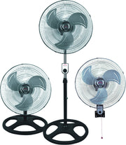 VENTILATORE 3 IN 1 (Piantana-Tavolo-Muro) 65 W  Ø cm. 45