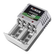 Trade Shop - Caricabatterie Per Batterie Pile Ricaricabili Carica Batteria Aa Aaa 9v Ni-mh Cd -