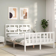Giroletto senza Materasso-Struttura Letto Bianco 120x200 cm Legno Massello Pino 468887