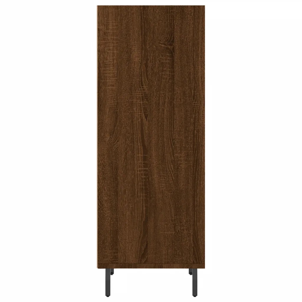 Credenza Rovere Marrone 34,5x32,5x90 cm in Legno Multistrato 828755