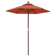 Ombrellone da giardino con palo in legno color terracotta 196 x 231 cm 02_0008362