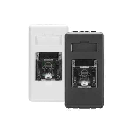 PRESA TELEFONICA RJ11 'SYSTEM' Bianco - GEWISS