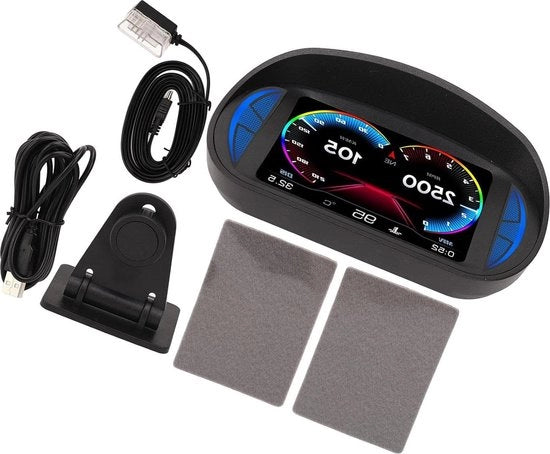 Test di Accelerazione - Display HUD per OBD GPS Universale - Funzionamento Liscio e Pendenza - Allarme di Tensione - Veicoli.
