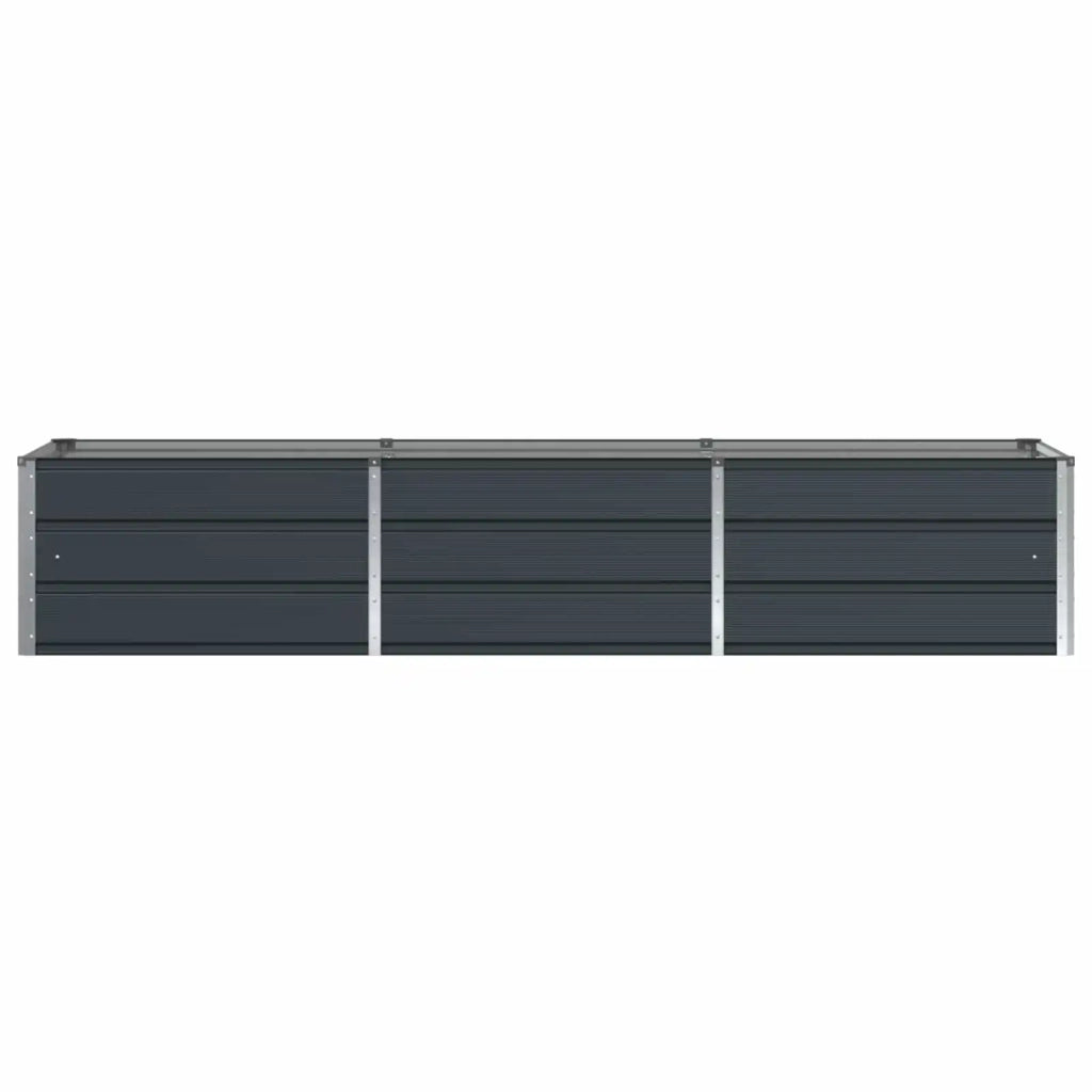 Fioriera Antracite 240 x 80 x 45 cm Acciaio