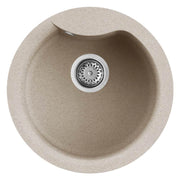 Lavello Tondo Elleci Incasso Ego ROUND Granitek Avena LGEROU51