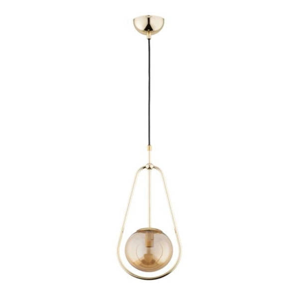 Lampada a sospensione EL-DORADO sfera oro E14 Alfa