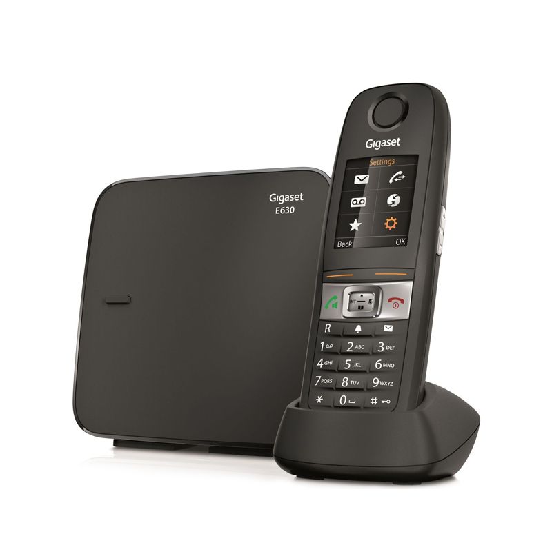 Gigaset e630 telefono dect nero identificatore di chiamata - S30852 H2503 C101