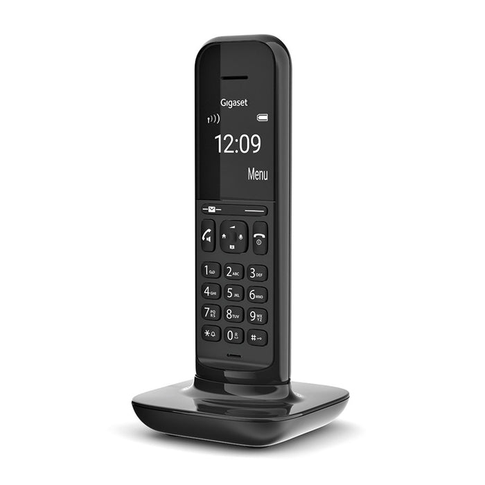 Gigaset cl390 - telefono cordless - vivavoce - black - CL390 BLACK