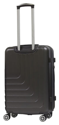 Set 3 Valigie Trolley Rigide in ABS 4 Ruote TSA Ravizzoni Titanio Grigie