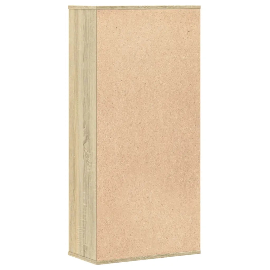 Libreria-Scaffale per Libri-Mobile di Stoccaggio Rovere Sonoma 50x25x105 cm in Legno Multistrato