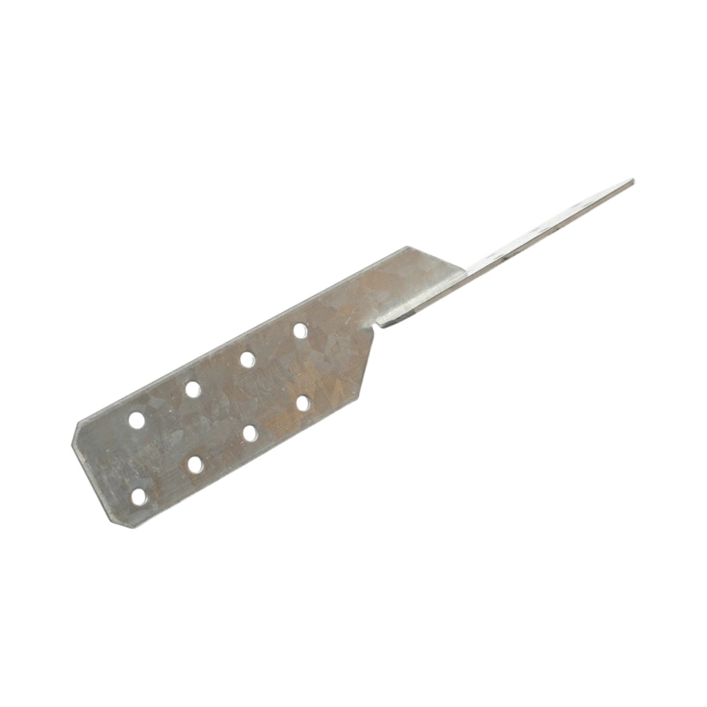 Staffa universale a coda di rondine per travetto – 36 × 36 × 210 mm, spessore 2 mm, acciaio zincato