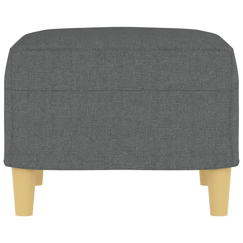 Poggiapiedi Grigio Scuro 60x50x41 cm in Tessuto 349264