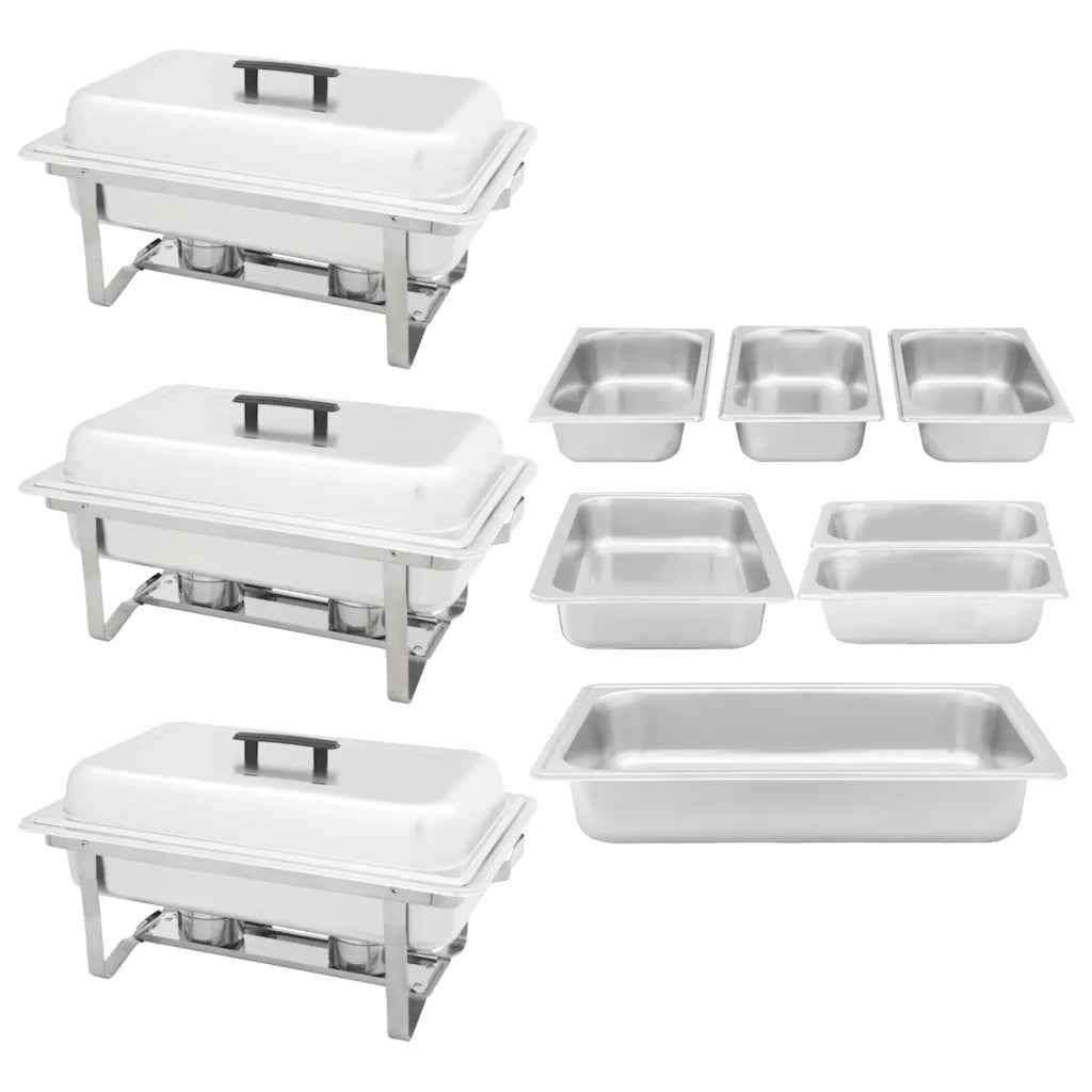 Set 3 pz Teglie Scaldavivande in Acciaio Inossidabile CFW8530968