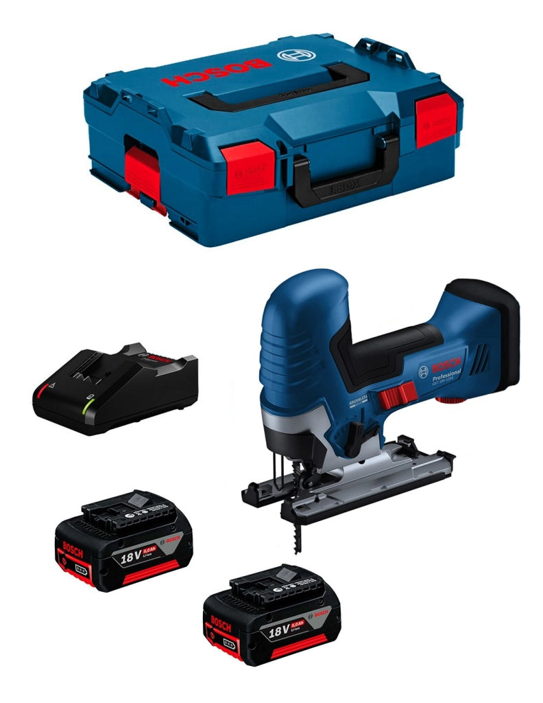 Seghetto Alternativo BOSCH GST 18V-125 S (2 x 5,0 Ah + GAL18V-40 + L-Boxx 136)