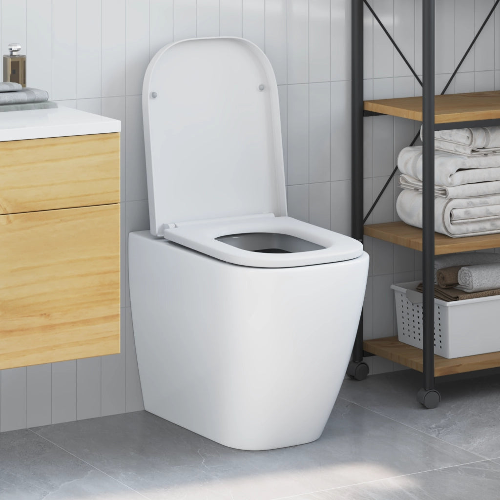 Sedile del Water Con Rilascio Rapido e Chiusura Morbida Duroplast Bianco