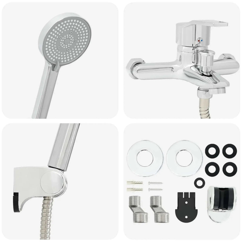 Set di doccia con soffione Cromo G 1 / 2 pollici