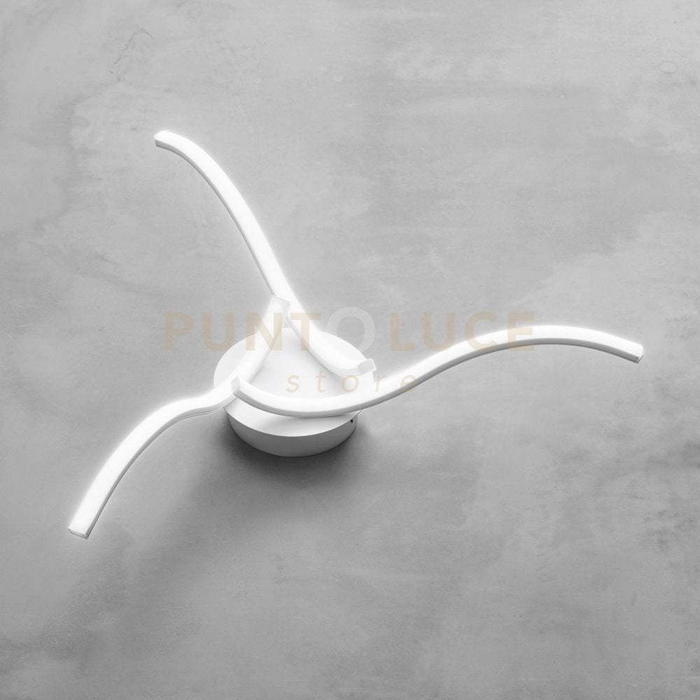 TESSA P/3 LAMPADARIO A SOFFITTO A LED 3000K  1300LM 23W ALLUMINIO E SILICONE