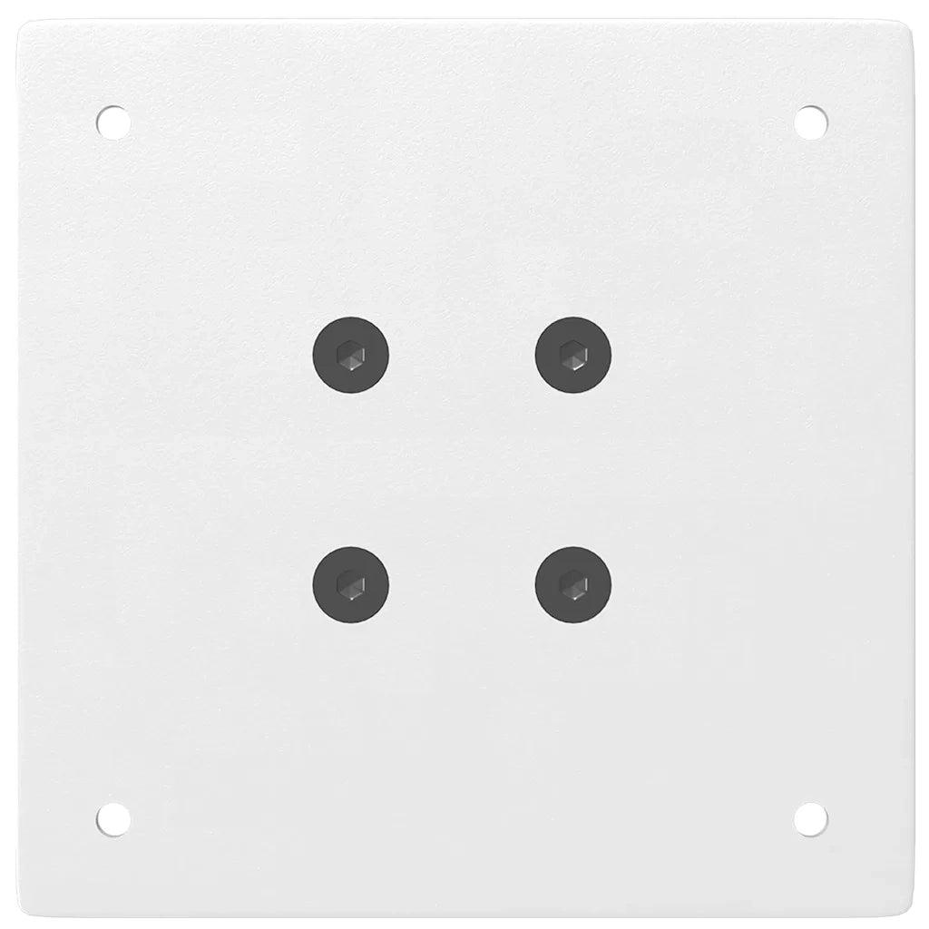 vidaXL Gambe per tavolo da bar 4 pz bianche 110-112 cm in acciaio