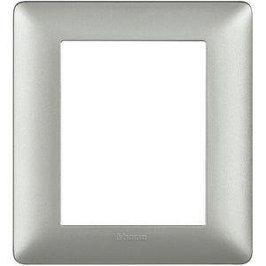 Placca Bticino Matix 3+3 moduli silver AM4826MSL