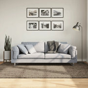 Tappeto a Pelo Lucido Lungo ISTAN Effetto Grigio 160x230 cm 375678