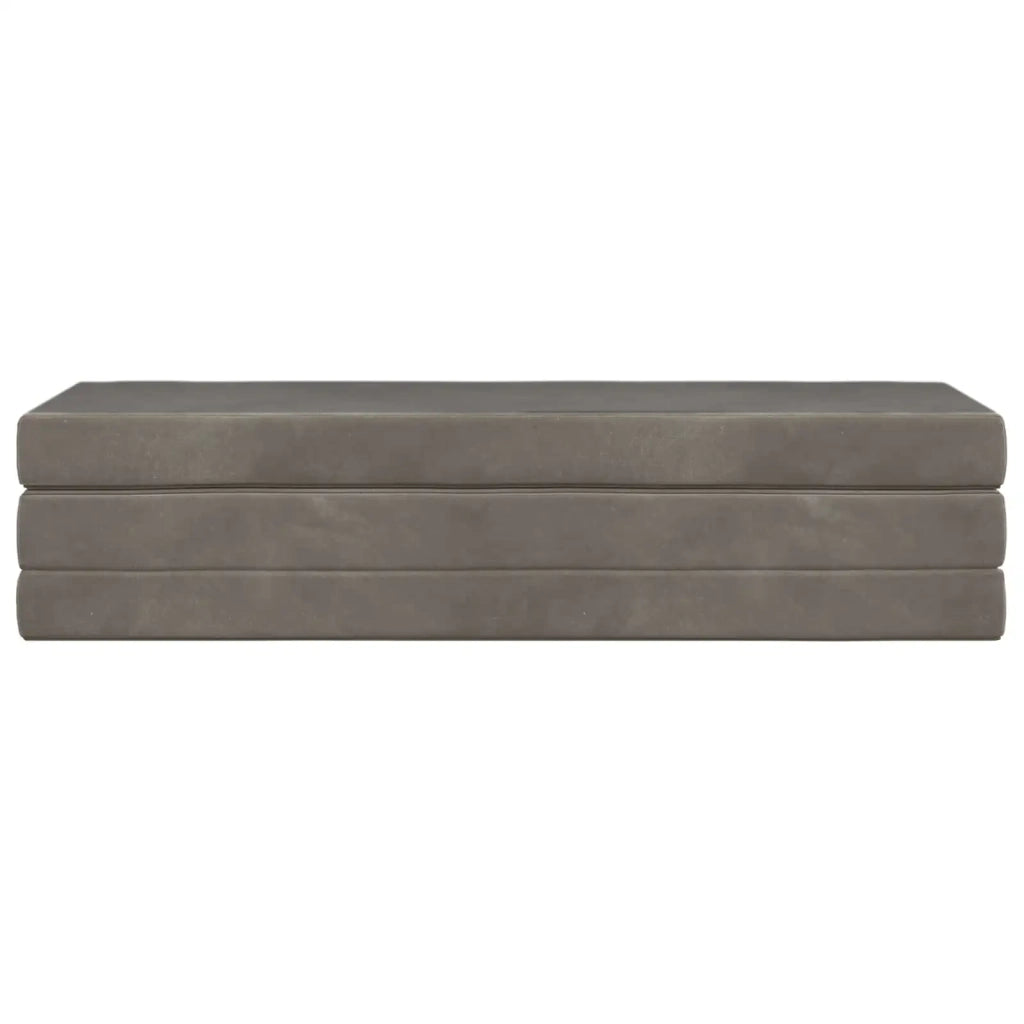 Divano Letto Pieghevole 180 x 67 x 45 cm Grigio Chiaro 900251