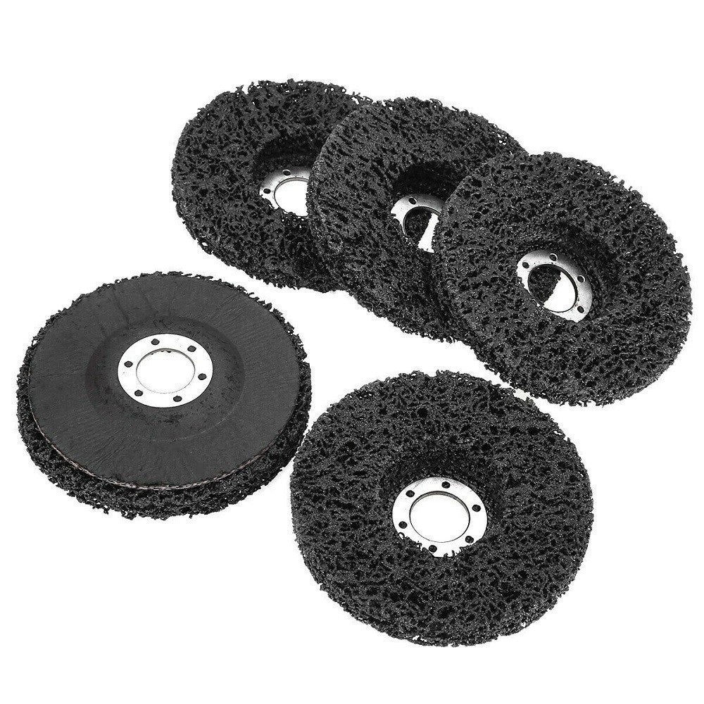 Trade Shop - 5pz Disco Abrasivo Per Asportazione Vernice Ruggine Saldatura 110mm Nylon A.05101 -