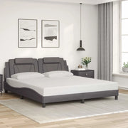 Giroletto Viana senza Materasso Grigio 180x200 cm in Similpelle 3208113