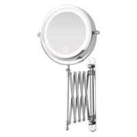 Specchio Estensibile da Muro Led 15 cm Doppio da Bagno