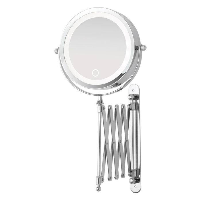 Specchio Estensibile da Muro Led 15 cm Doppio da Bagno