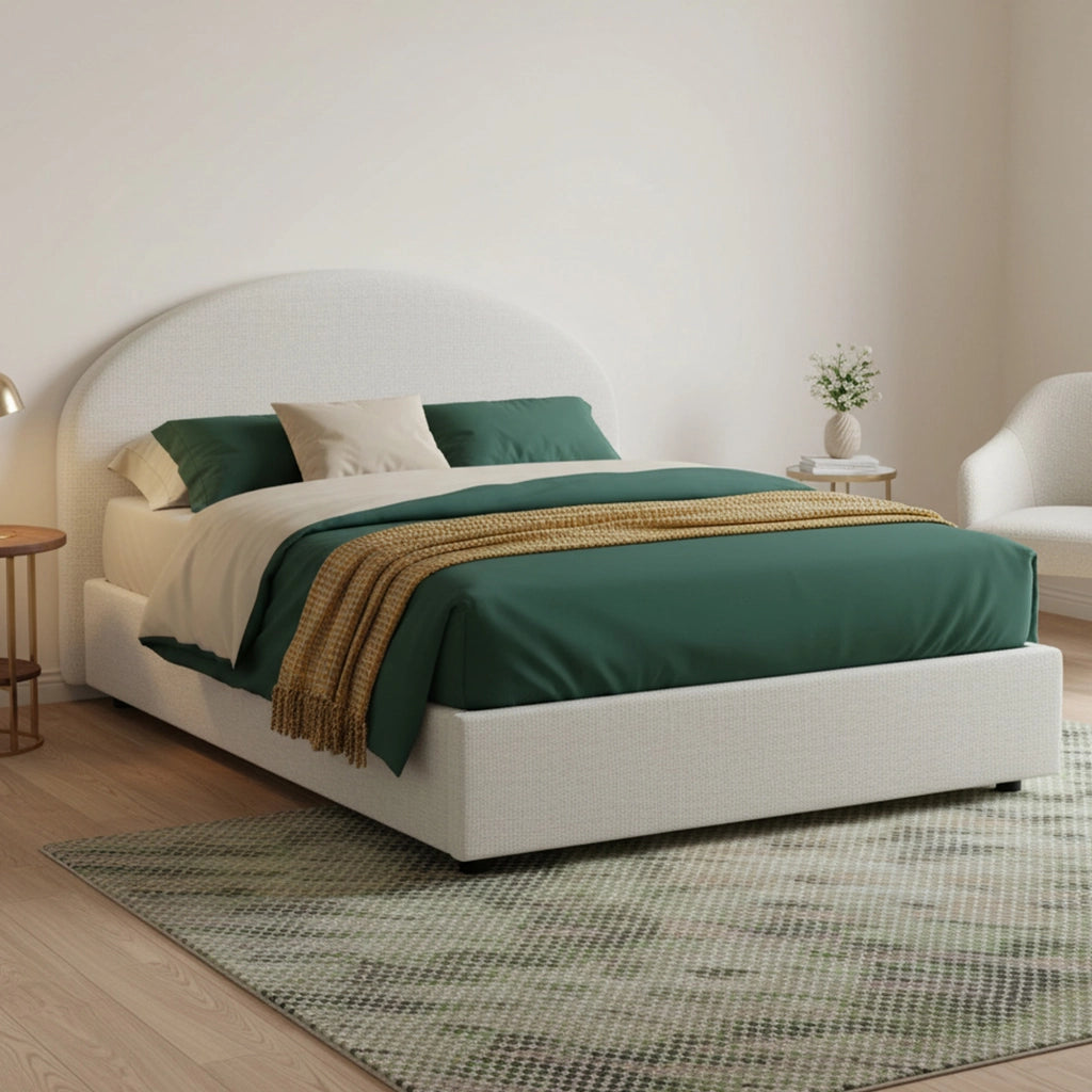 Acy, Letto Piazza e Mezza Materasso Incluso Made in Italy, Bianco