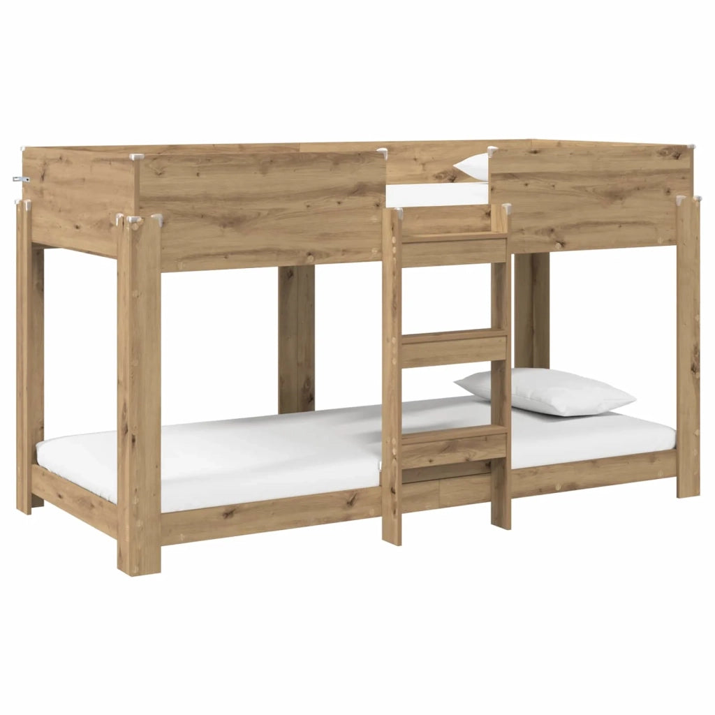 Letto a Castello per Bambini Rovere artigianale 90 x 200 cm