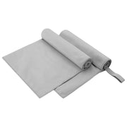 Asciugamani Sportivi 2 pcs Grigio 100 x 50 cm 42011468