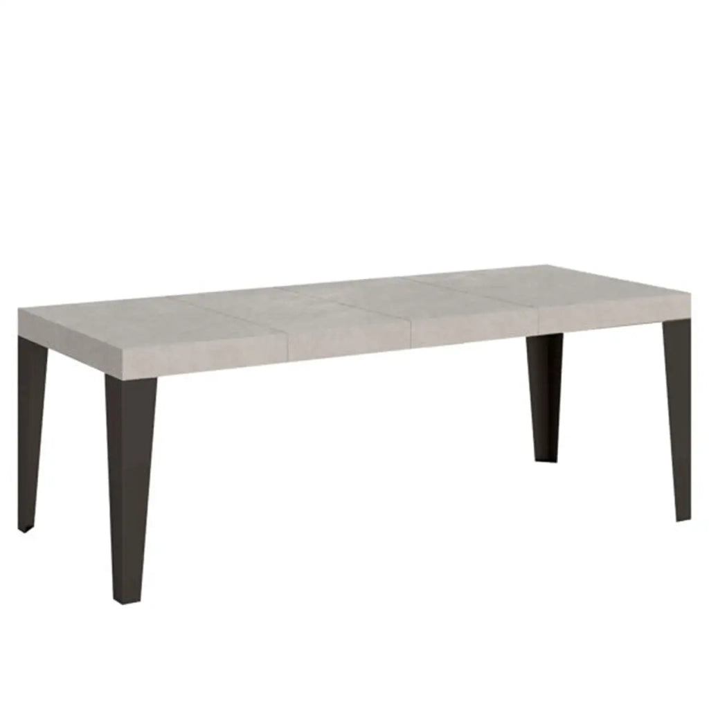 Tavolo allungabile 200/460x90 cm Flame cashmere gambe antracite