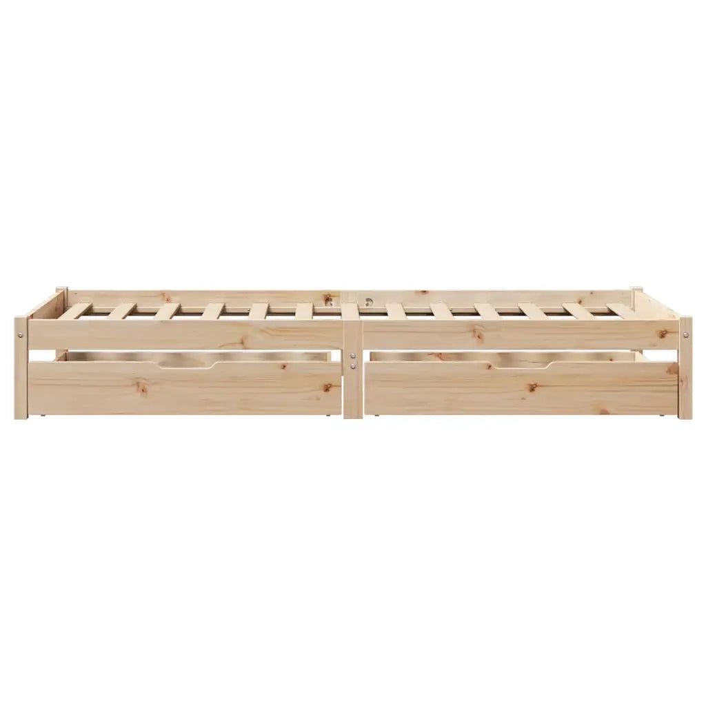Giroletto senza Materasso 100x200 cm in Legno Massello di Pino 3301432