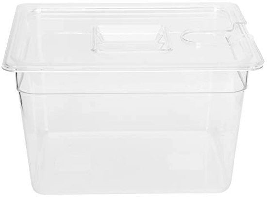 Contenitore Sous Vide 11L - Opiegaibile con Cerniera - Coperchio - Precisione Culinaria - Utile per Circulator Sous Vide - Grande Capacità - Contenitore da Cottura