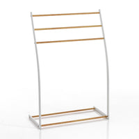 Porta asciugamani LACOMB in metallo nero opaco da terra