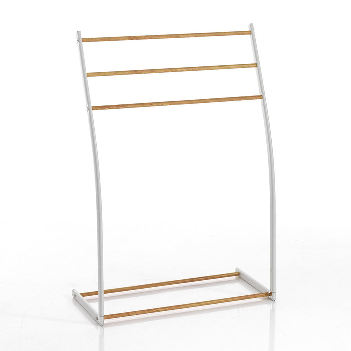 Porta asciugamani LACOMB in metallo nero opaco da terra