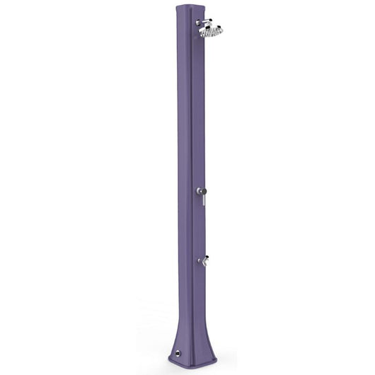 Doccia Solare In Polietilene Big Happy Five 40 Litri Con Lavapiedi Colore Viola Cv-F620/4005