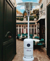 STUFA A GAS PER ESTERNI TERMOPATIO GAS NIKLAS BIANCO - 81xH221 CM