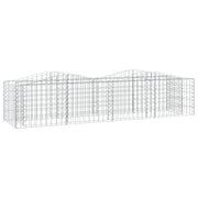 Gabbione rialzato ad arco 200 x 50 x 50 cm ferro zincato argento 02_0039933