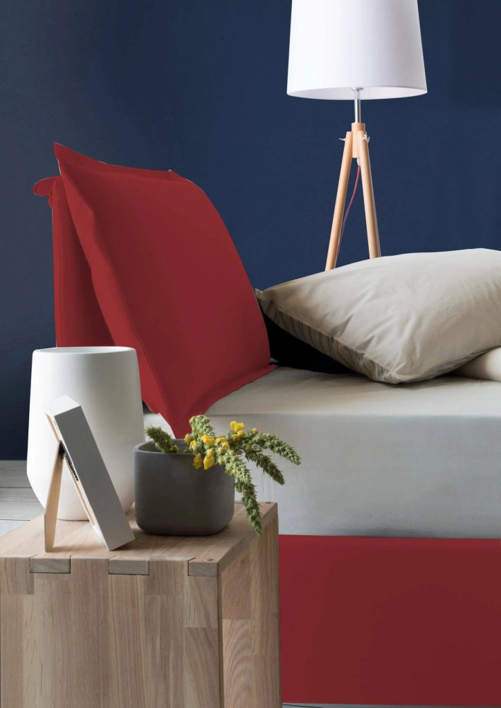 Asso, Letto Piazza e Mezza Sfoderabile Made in Italy, Rosso