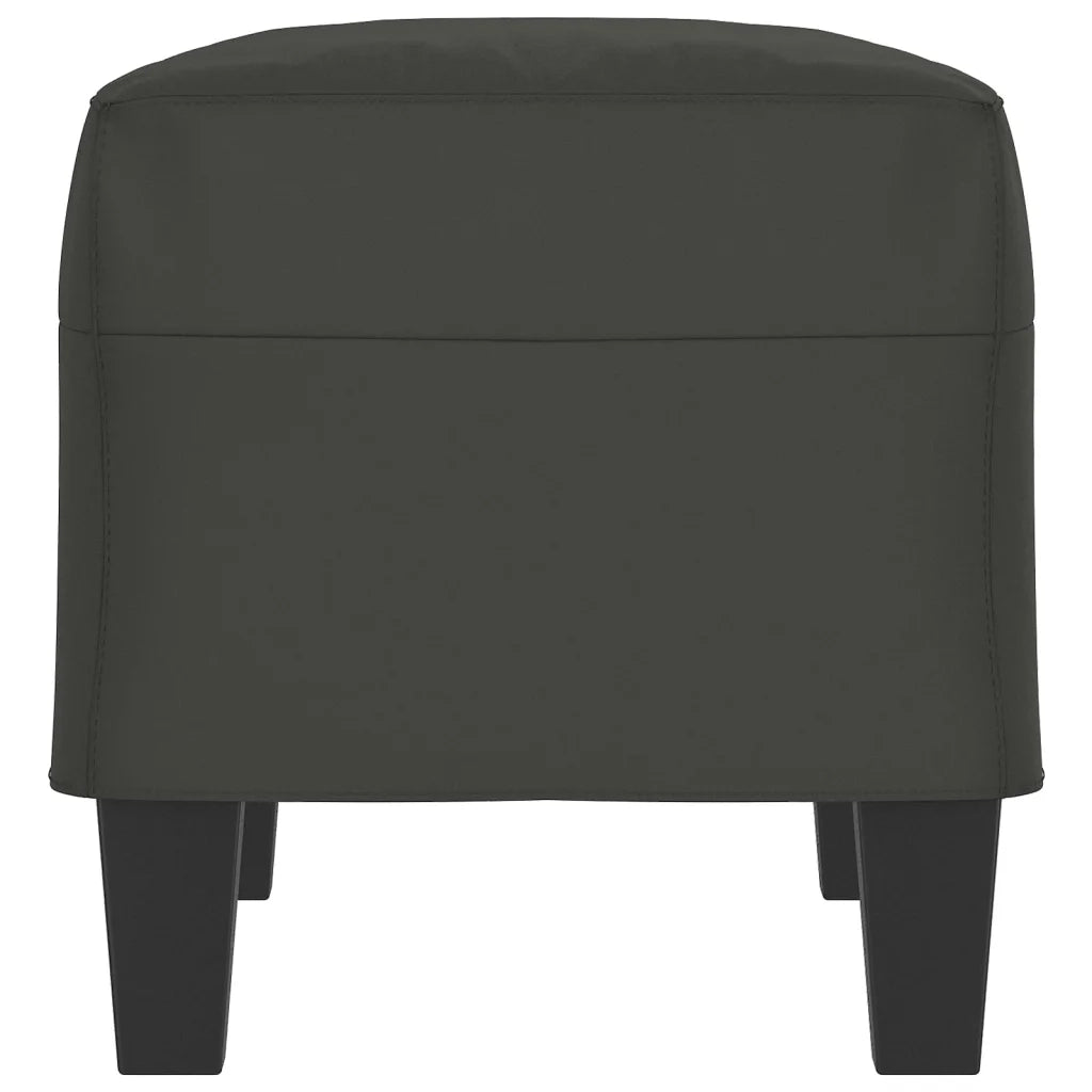 Panca grigio scuro 70x35x41 cm in Microfibra 349447