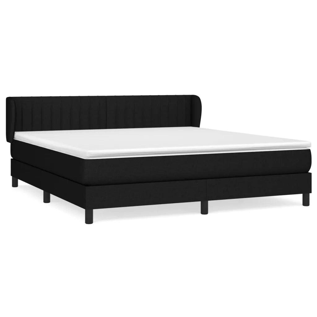 Giroletto a Molle con Materasso Nero 180x200 cm in Tessutocod mxl 121937