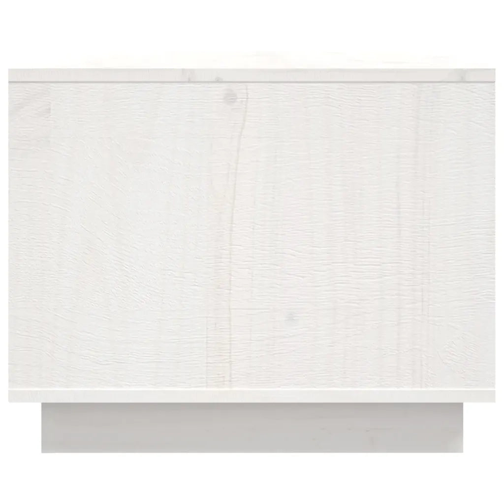Tavolino da salotto | Tavolino da caff¨¨ | Tavolino da Soggiorno Bianco 80x50x40 cm Legno Massello di Pino