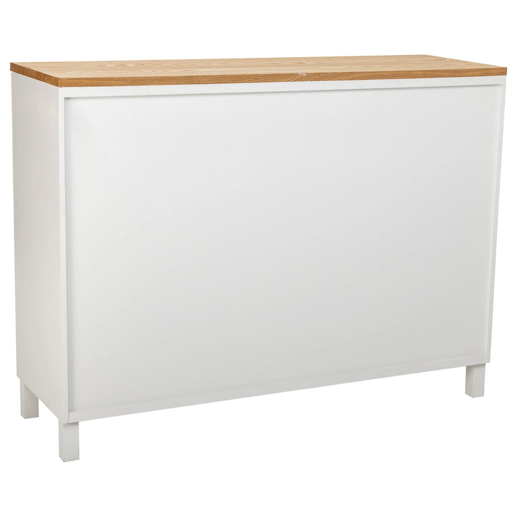 Credenza in legno con 2 cassetti e 2 ante 120x40x76h cm