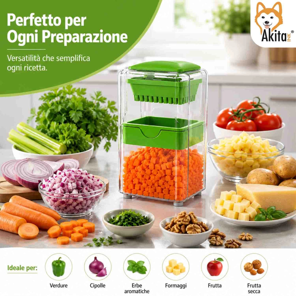 Akitaink Tagliaverdure Affettatrice Multiuso Manuale