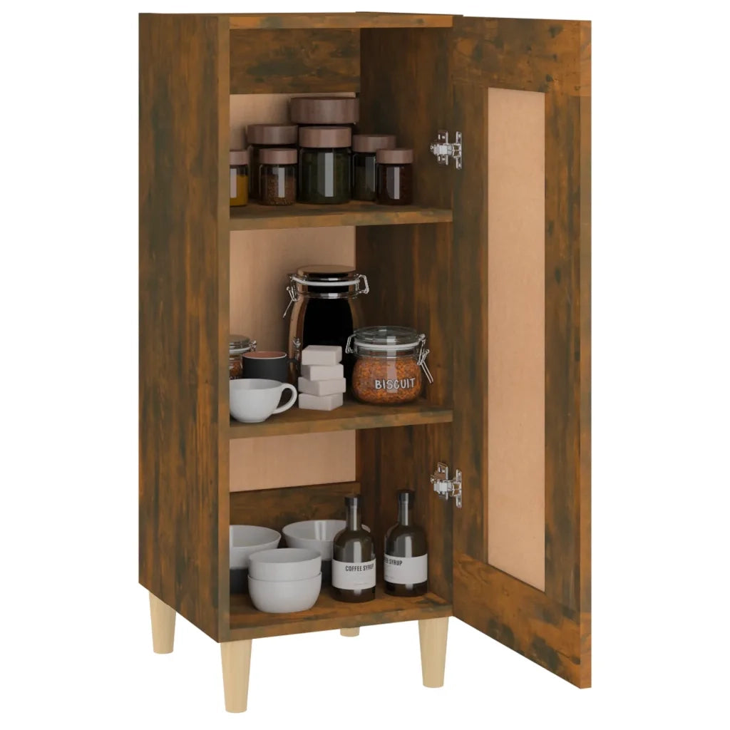 Credenza Rovere Fumo 34,5x34x90 cm in Legno Multistrato cod mxl 28084